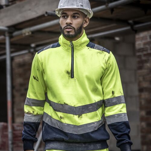 Regatta High Visibility Pro 1/4 Zip Sweatshirt Thumbnail