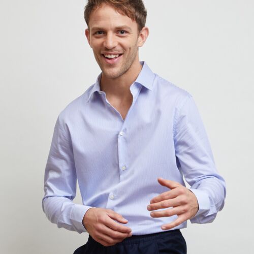 NEOBLU Baptiste Striped Long Sleeve Shirt Thumbnail