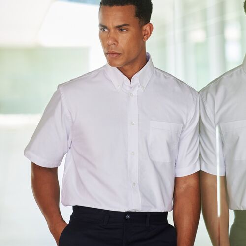 Henbury Short Sleeve Classic Oxford Shirt Thumbnail