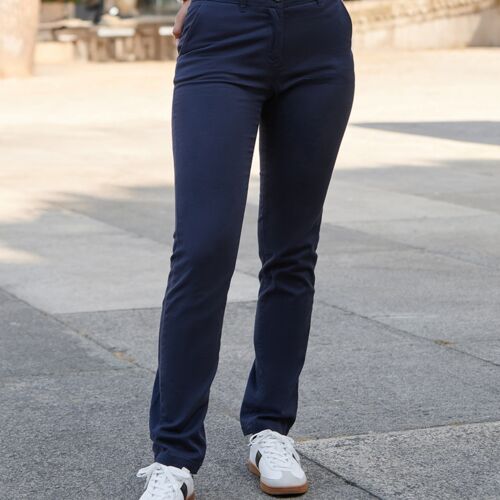Front Row Ladies Stretch Chino Trousers Thumbnail