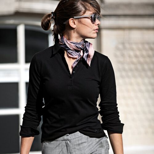 Women’s Carlington – deluxe long sleeve polo Thumbnail