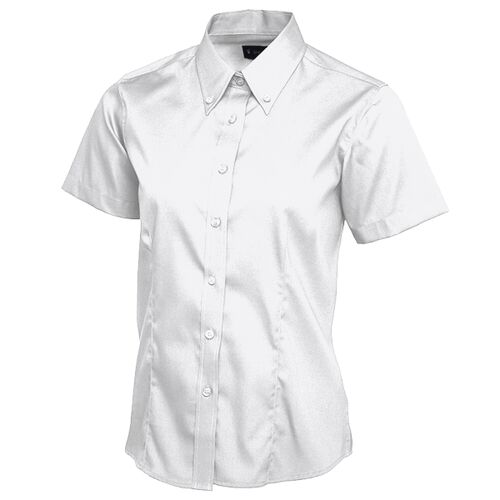Ladies Pinpoint Oxford Half Sleeve Shirt Thumbnail