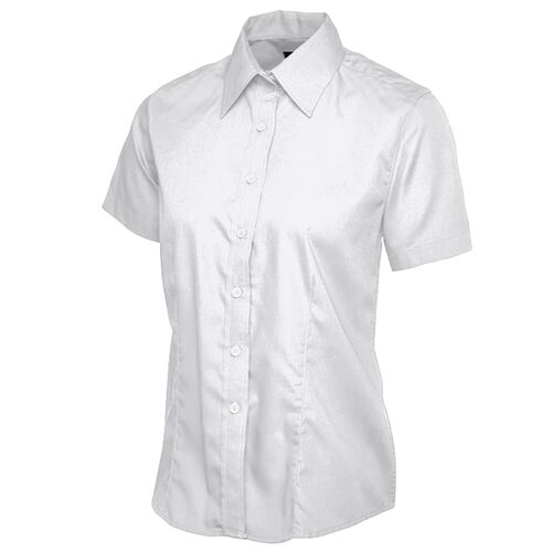 Ladies Poplin Half Sleeve Shirt Thumbnail