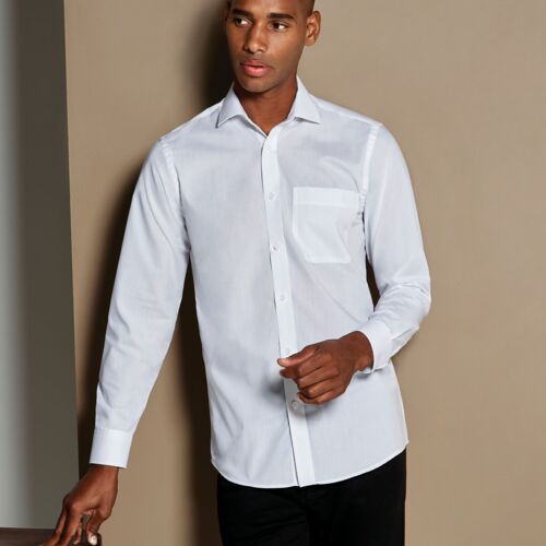Tailored Fit Long Sleeve Poplin Shirt Thumbnail
