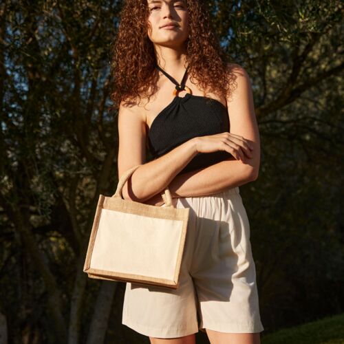 Cotton Pocket Jute Gift Bag Thumbnail