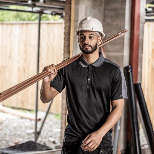 Contrast Quick Wicking Polo Shirt Thumbnail