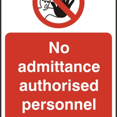 AUTHORISED PERSONNEL SAV (PK5) 200MM X 300MM Thumbnail