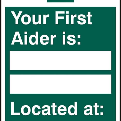 FIRST AIDER LOCATED RPVC (PK5) 200MM X 300MM Thumbnail