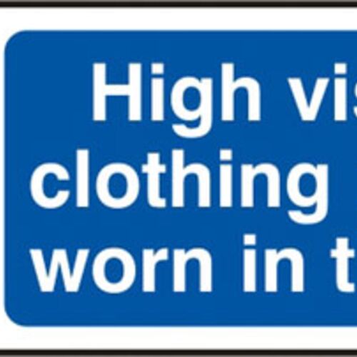 HI VIS CLOTHING  RPVC    (PK5) 300MM X 100MM Thumbnail