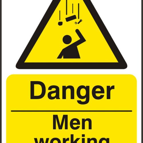 MEN WORKING OVERHEAD RPVC  PK5 200MM X 300MM Thumbnail