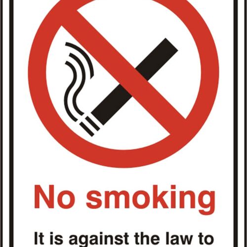 NO SMOKING SAV (PK5) 148MM X 210MM Thumbnail