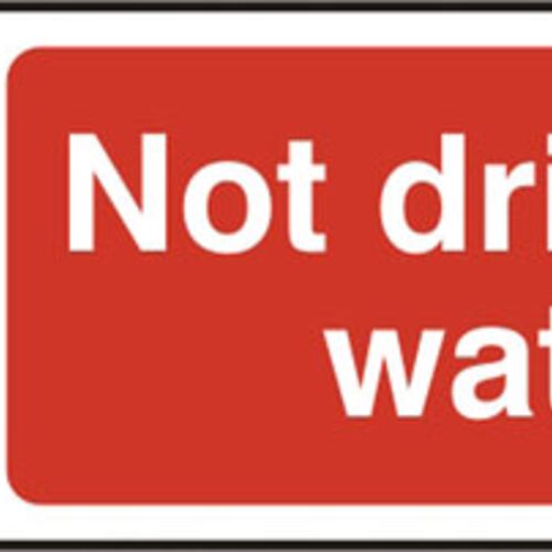 NOT DRINKING WATER SAV  (PK5) 75MM X 150MM Thumbnail