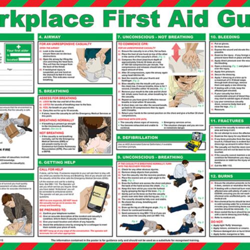 CLICK MEDICAL WORKPLACE FIRST AID POSTER A600 Thumbnail