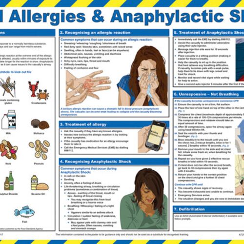FOOD ALLERGIES AND ANAPHYLACTIC SHOCK POSTER Thumbnail