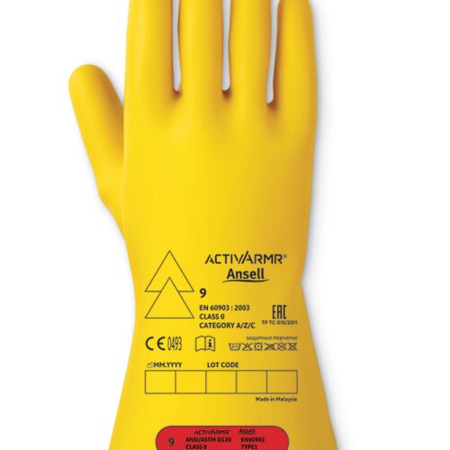 LOW VOLTAGE ELECTRICAL INSULATING GLOVE (CLASS 0) Pk1 Thumbnail