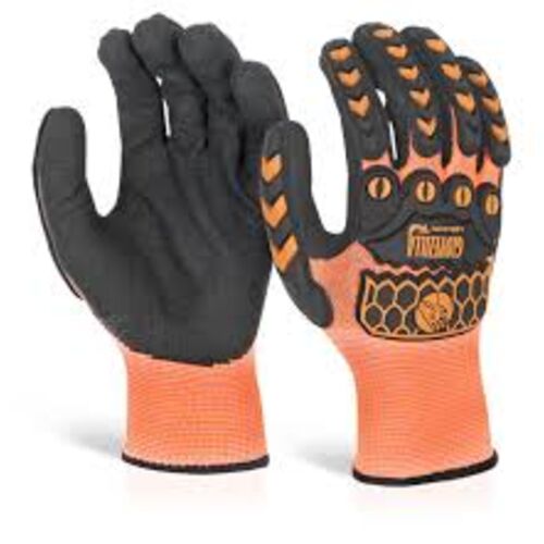 Beeswift Cut Resistant Fully Coated Impact Glove Orange Thumbnail