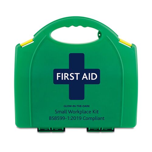 BS8599 - 1 SMALL WORKPLACE GLOW IN THE DARK FIRST AID KIT Each Thumbnail