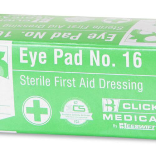 CLICK MEDICAL EYEPAD NO 16 BOXED Bx 10 Thumbnail