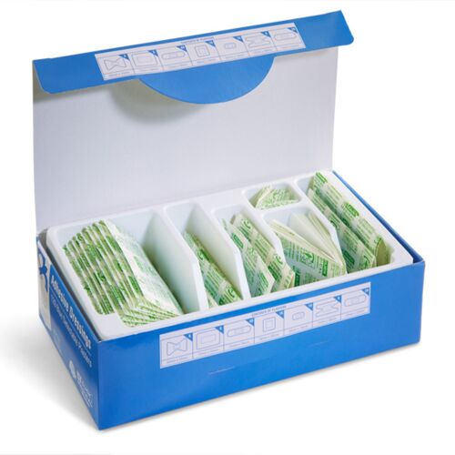 CLICK MEDICAL BLUE DETECTABLE PLASTERS ASSORTED Bx 120 Thumbnail