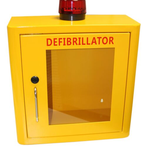 DEFIBRILLATOR MILD STEEL CABINET INTERNAL YELLOW Each Thumbnail