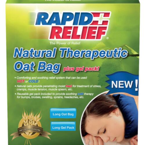 NATURAL THERAPEUTIC OAT BAG C/W GEL PACK (LONG) Each Thumbnail