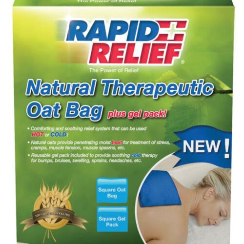 NATURAL THERAPEUTIC OAT BAG C/W GEL PACK (SQUARE) Each Thumbnail