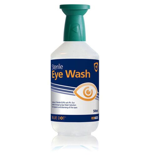 BLUE DOT EYEWASH BOTTLE 500ml C/W CAP Each Thumbnail